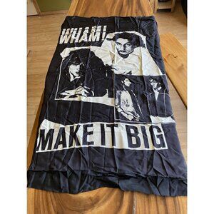 Vintage Black Flag/Banner Silk Wall Tapestry - WHAM! - Make It Big
